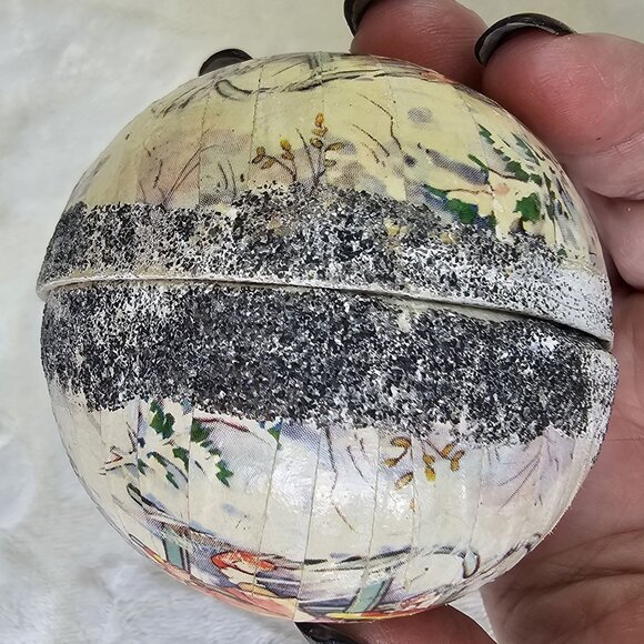 Paper Mache Christmas Ornament W. Germany - Picture 5 of 8